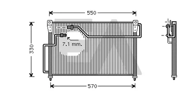 Condenser, air conditioning Mazda MX-6 · Mazda 626 IV · Mazda 626 IV Hatchback