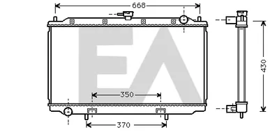 Radiator, engine cooling Nissan PRIMERA · Nissan PRIMERA Hatchback · Nissan PRIMERA Traveller