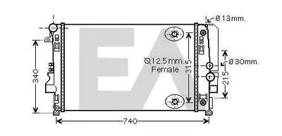 Radiator, engine cooling Mercedes-Benz VIANO · Mercedes-Benz VITO Bus · Mercedes-Benz VITO / MIXTO Van