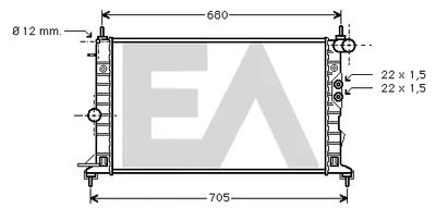 Radiator, engine cooling Opel VECTRA B Hatchback · Opel VECTRA B · Opel VECTRA B Estate