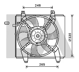 Fan, engine cooling Hyundai ACCENT II · Hyundai MATRIX · Hyundai ACCENT II Saloon