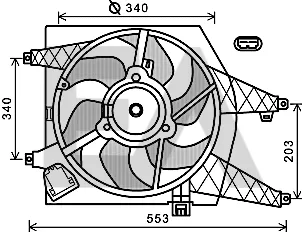 Fan, engine cooling Nissan MICRA III · Nissan MICRA C+C III · Nissan NOTE