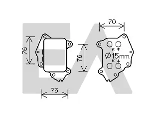 Oil Cooler, engine oil Citroën BERLINGO / BERLINGO FIRST Box Body/MPV · Citroën BERLINGO / BERLINGO FIRST MPV · Citroën XSARA