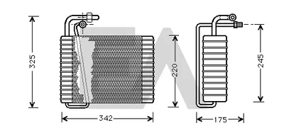 Evaporator, air conditioning Pontiac BONNEVILLE Saloon · Buick PARK AVENUE · Buick LESABRE