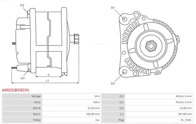 Alternator AS-PL A0022(BOSCH)