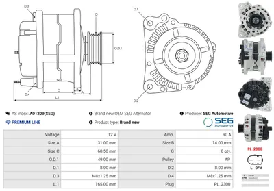 Alternator Seat IBIZA III · Seat CORDOBA · Seat IBIZA IV