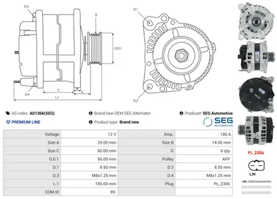 Alternator Audi A5 · Audi A4 B8 · Audi A4 B8 Avant