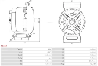 Alternator Mercedes-Benz C-CLASS · Mercedes-Benz SPRINTER 2-t Platform/Chassis · Mercedes-Benz E-CLASS