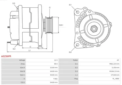 Alternator Toyota COROLLA · Toyota COROLLA Liftback · Toyota COROLLA Compact