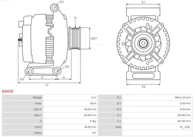 Alternator Volvo S80 I · Volvo XC90 I