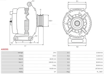 Alternator AS-PL A0659S