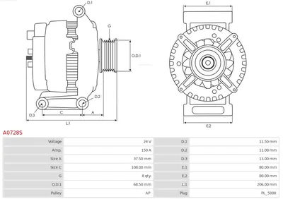 Alternator AS-PL A0728S