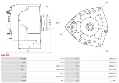 Alternator AS-PL A0802S
