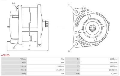 Alternator AS-PL A0818S