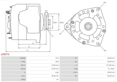 Alternator Audi 100 C2 Saloon · Audi 100 C3 Saloon · Audi 100 C2 Avant
