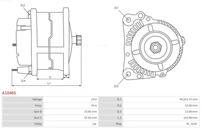 Alternator AS-PL A1046S