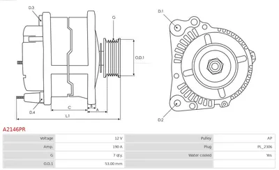 Alternator Audi A8 D4