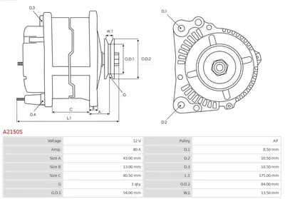 Alternator Nissan PRIMERA · Nissan PRIMERA Hatchback · Nissan ALMERA I Hatchback