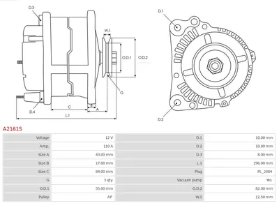 Alternator AS-PL A2161S