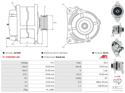 Alternator AS-PL A2169S