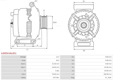 Alternator Alfa Romeo MITO · Citroën NEMO Box Body/MPV · Citroën NEMO MPV