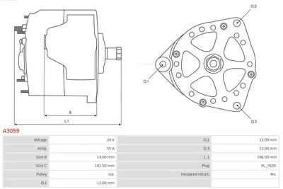 Alternator AS-PL A3059
