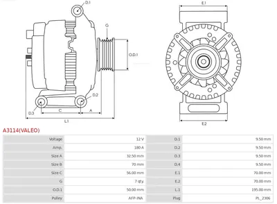 Alternator Chrysler 300C · Chrysler 300C Touring · Mercedes-Benz G-CLASS