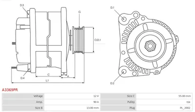 Alternator Hyundai ACCENT I · Hyundai COUPE I · Hyundai ACCENT II