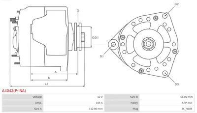 Alternator Alfa Romeo 159 · Fiat STILO · Fiat STILO Multi Wagon