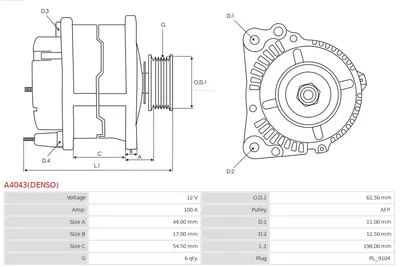 Alternator Alfa Romeo 145 · Alfa Romeo 155 · Alfa Romeo 146