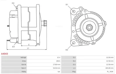Alternator Alfa Romeo 145 · Alfa Romeo 155 · Alfa Romeo 146
