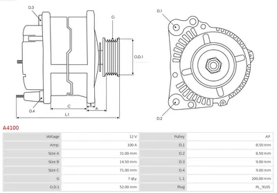 Alternator Land Rover RANGE ROVER II · Land Rover RANGE ROVER I · Land Rover DISCOVERY I