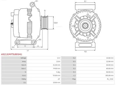 Alternator Mazda CX-7