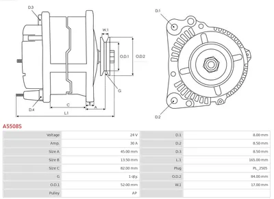 Alternator AS-PL A5508S