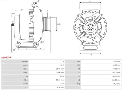 Alternator Toyota AVENSIS Saloon · Toyota AVENSIS Estate · Toyota AVENSIS