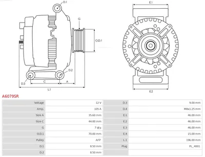 Alternator Honda CR-V II · Honda ACCORD VII · Honda ACCORD VII Tourer