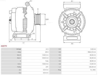 Alternator Honda CR-V II · Honda ACCORD VII · Honda ACCORD VII Tourer