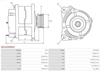 Alternator Citroën C3 PICASSO · Citroën C3 II · Citroën DS3