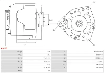 Alternator Toyota LAND CRUISER · Toyota 4 RUNNER II · Toyota LAND CRUISER 90