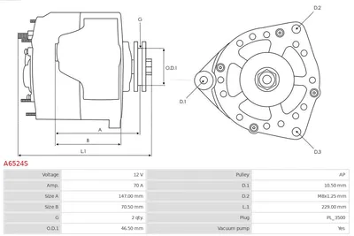 Alternator Toyota LAND CRUISER · Toyota HIACE IV Bus · Toyota HIACE IV Van