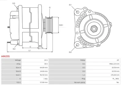 Alternator Toyota LAND CRUISER · Toyota DYNA Platform/Chassis · Toyota DYNA Bus
