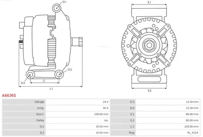 Alternator AS-PL A6636S