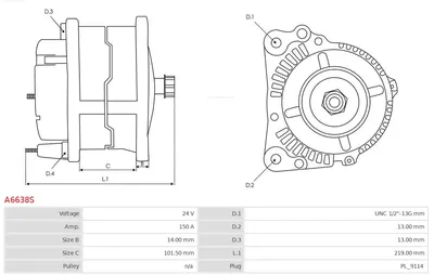 Alternator AS-PL A6638S