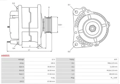 Alternator Toyota YARIS
