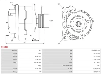 Alternator Toyota LAND CRUISER · Toyota 4 RUNNER II · Toyota HILUX V Pickup