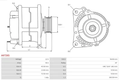 Alternator AS-PL A6726S