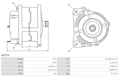 Alternator AS-PL A6757S