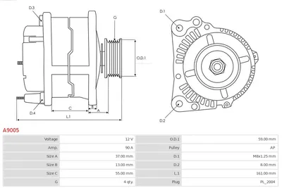 Alternator Hyundai ACCENT I · Hyundai LANTRA I · Hyundai S COUPE
