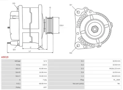 Alternator Mg MG 6 Hatchback · Hyundai H-1 / STAREX Bus · Hyundai H-1 Van