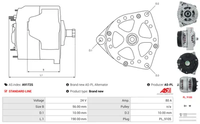 Alternator AS-PL A9172S